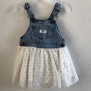 Oshkosh Overall Dress Tulle Skirt